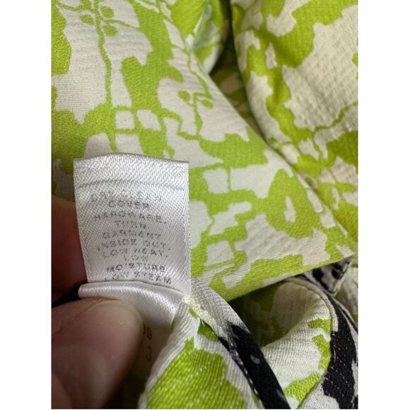 Women's Soca St. John Dress Size 12 Green White - Picture 4 of 4